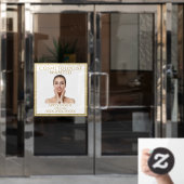 Gezochte Cosmetoloog Beautician personaliseren Raamsticker (Kantoordeur)