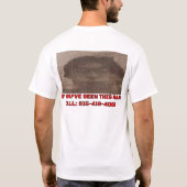 GEZOCHTE CRIMINEEL T-SHIRT (Achterkant)