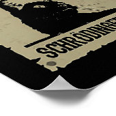 Gezochte dode en levende Schrodingers kat Poster (Hoek)