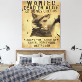 Gezochte dode of levende 20 bonuskredieten canvas afdruk (Insitu (Slaapkamer))