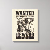 Gezochte gedrukte dodelijk of levende maffia canva canvas afdruk (Voorkant)