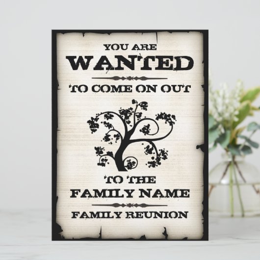 Gezochte gezinshereniging kaart (Staand voorkant)