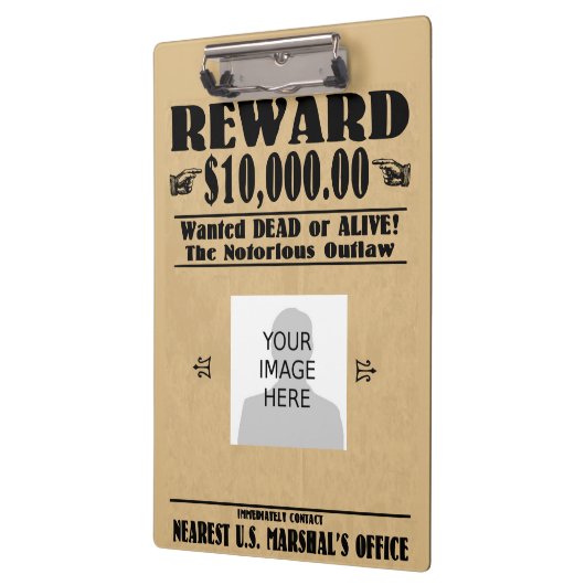 Gezochte Gezochte Dood of Alive Klembord (Links)