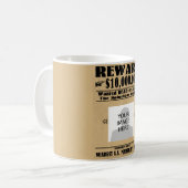 Gezochte Gezochte Dood of Alive Koffiemok (Voorkant links)