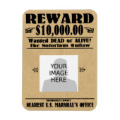 Gezochte Gezochte Dood of Alive Magneet (Verticaal)