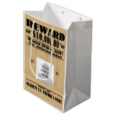 Gezochte Gezochte Dood of Alive Medium Cadeauzakje (Voorkant Gekanteld)