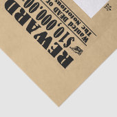 Gezochte Gezochte Dood of Alive Tissuepapier (Detail)