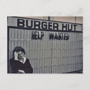 Gezochte hulp briefkaart