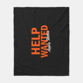 Gezochte hulp is van toepassing binnen fleece deken (Voorkant)