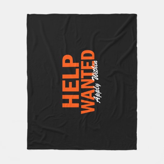 Gezochte hulp is van toepassing binnen fleece deken (Voorkant)