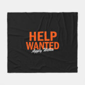 Gezochte hulp is van toepassing binnen fleece deken (Voorkant (Horizontaal))