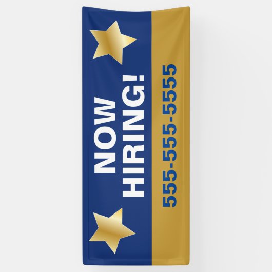 Gezochte hulp, nu het huren van de banenbanner spandoek (Verticaal)