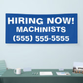 Gezochte hulp, nu het huren van de banenbanner spandoek (Beurs)