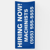 Gezochte hulp, nu het huren van de banenbanner spandoek (Verticaal)