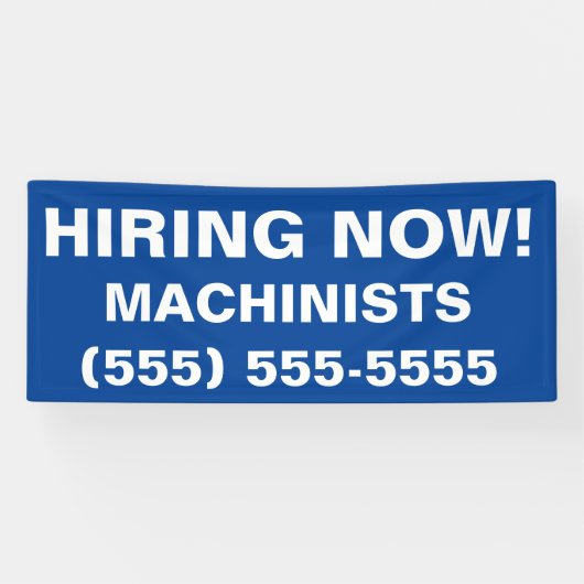 Gezochte hulp, nu het huren van de banenbanner spandoek (Horizontaal)