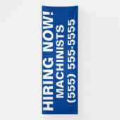 Gezochte hulp, nu het huren van werkgelegenheid spandoek (Verticaal)