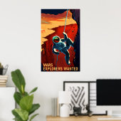 Gezochte Mars-verkenners - Poster voor rekrutering (Thuiskantoor)