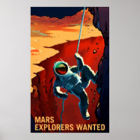 Gezochte Mars-verkenners - Poster voor rekrutering