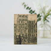 Gezochte meisjes briefkaart (Staand voorkant)