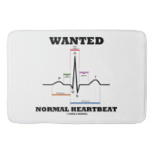 Gezochte normale hartslag Sinus Rhythm ECG EKG Badmat (Voorkant)