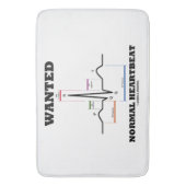 Gezochte normale hartslag Sinus Rhythm ECG EKG Badmat (Voorkant Verticaal)