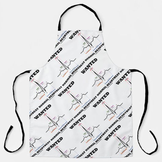 Gezochte normale hartslag Sinus Rhythm ECG EKG Schort (Voorkant)