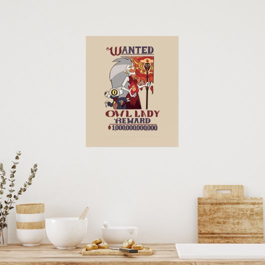 Gezochte Owl Lady Het hoerhuis Poster (Keuken)