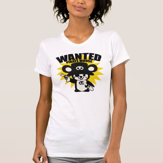 Gezochte Pirate Mouse T-shirt (Voorkant)