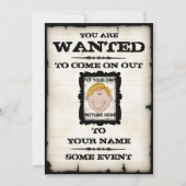 Gezochte Poster-evenementen Kaart (Voorkant)