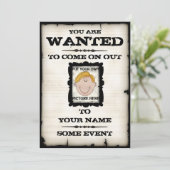 Gezochte Poster-evenementen Kaart (Staand voorkant)