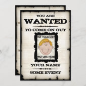 Gezochte Poster-evenementen Kaart (Voorkant / Achterkant)