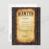 Gezochte Posters Uitnodiging Briefkaart (Voorkant / Achterkant)