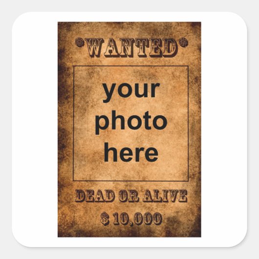 'Gezochte' stickers (Voorkant)