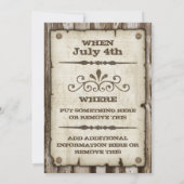 Gezochte stijl-BBQ-uitnodigingen Kaart (Achterkant)