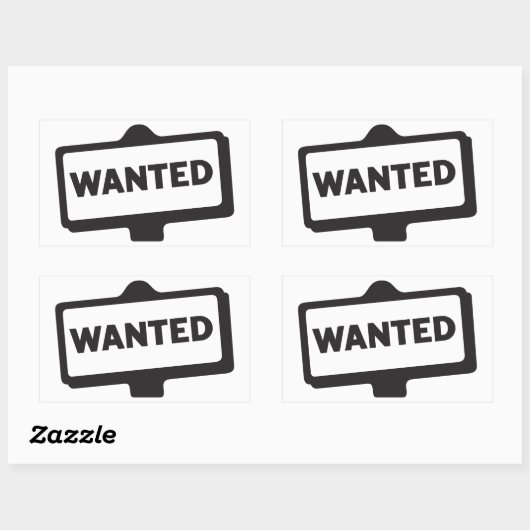 Gezochte teken Stickers (Vel)