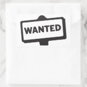 Gezochte teken Stickers (Tas)