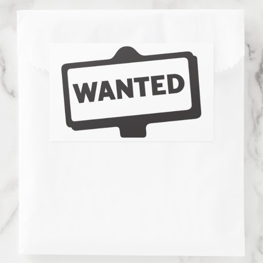 Gezochte teken Stickers (Tas)