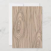 Gezochte uitnodiging voor het thema van rodeo-verj (Achterkant)