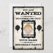 Gezochte uitnodigingen van het feest (Voorkant)