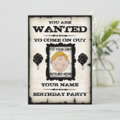 Gezochte uitnodigingen van het feest (Staand voorkant)