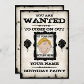 Gezochte uitnodigingen van het feest (Voorkant / Achterkant)