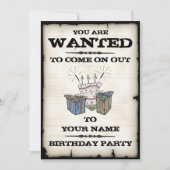 Gezochte uitnodigingen van het feest (Voorkant)