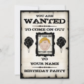 Gezochte uitnodigingen van het feest (Voorkant)