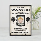 Gezochte uitnodigingen van het feest (Staand voorkant)