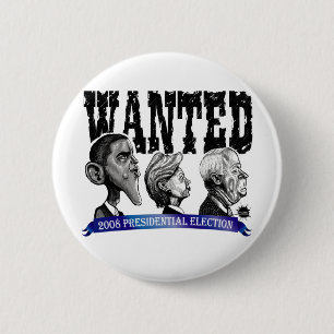 Gezochte verkiezingsButton Ronde Button 5,7 Cm