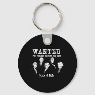 Gezochte verraad Founding Fathers 1776 Onafhankeli Sleutelhanger