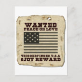 Gezochte vrede briefkaart (Voorkant)