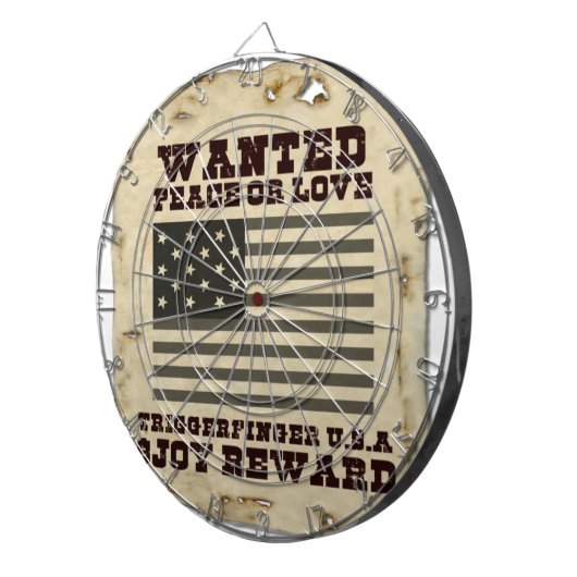 Gezochte vrede dartbord (Voorkant Rechts)