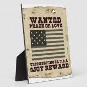 Gezochte vrede fotoplaat (Zijkant)