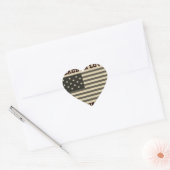 Gezochte vrede hart sticker (Envelop)